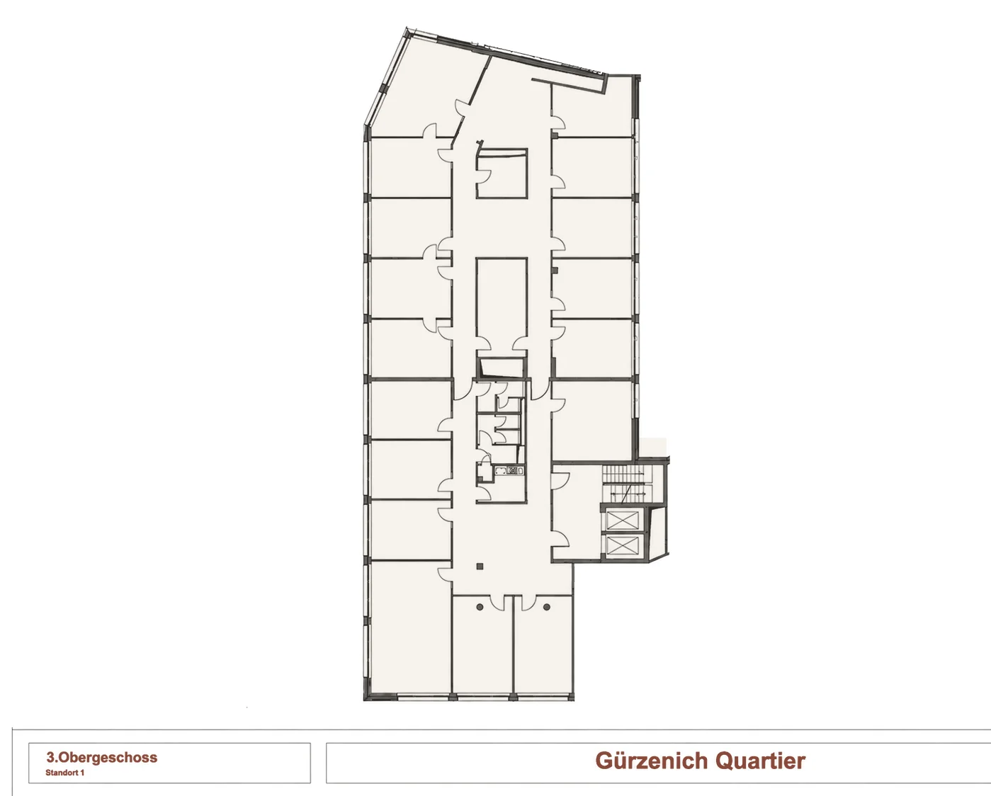 Vermarktungsgrundriss 3. Obergeschoss