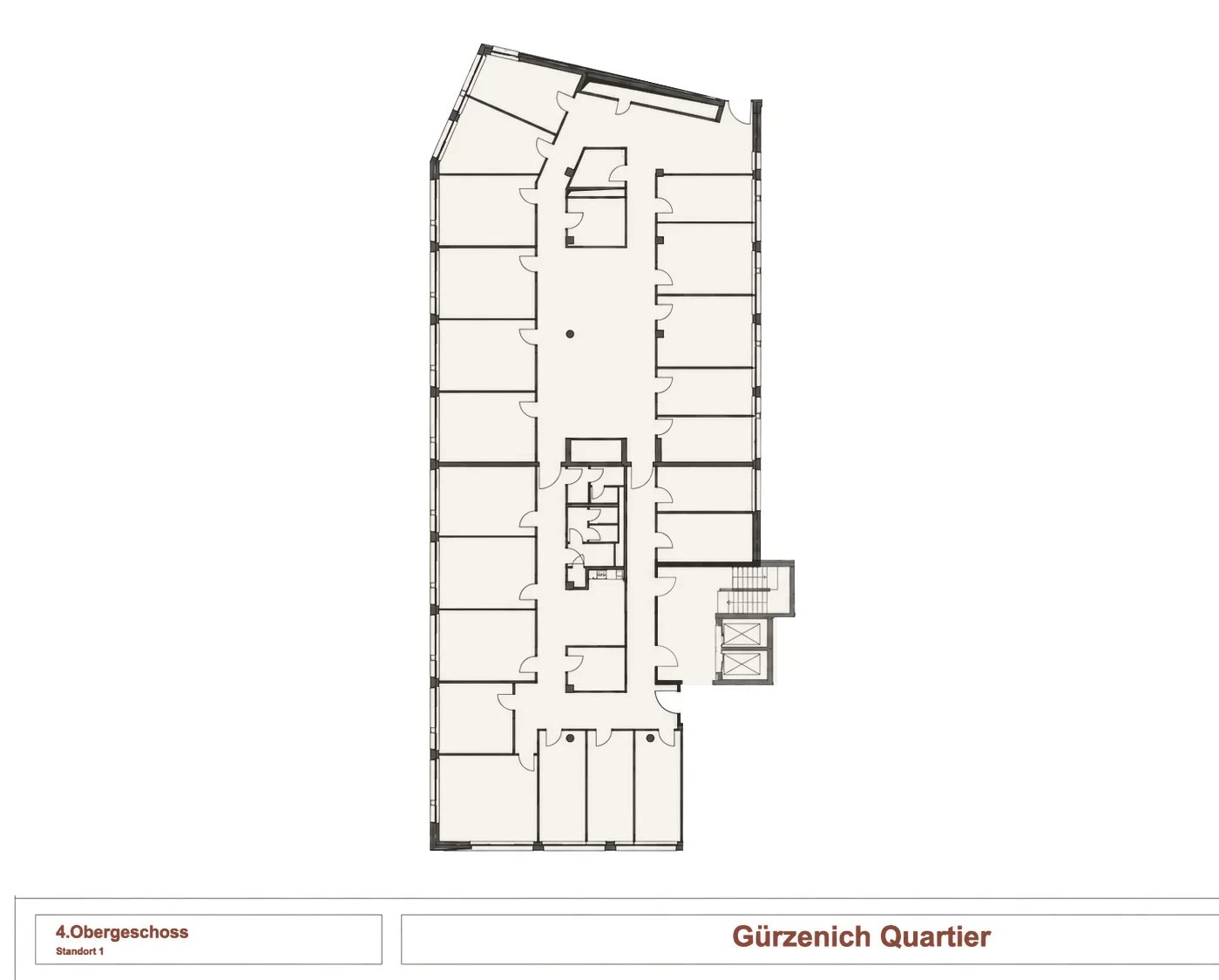 Vermarktungsgrundriss 4. Obergeschoss